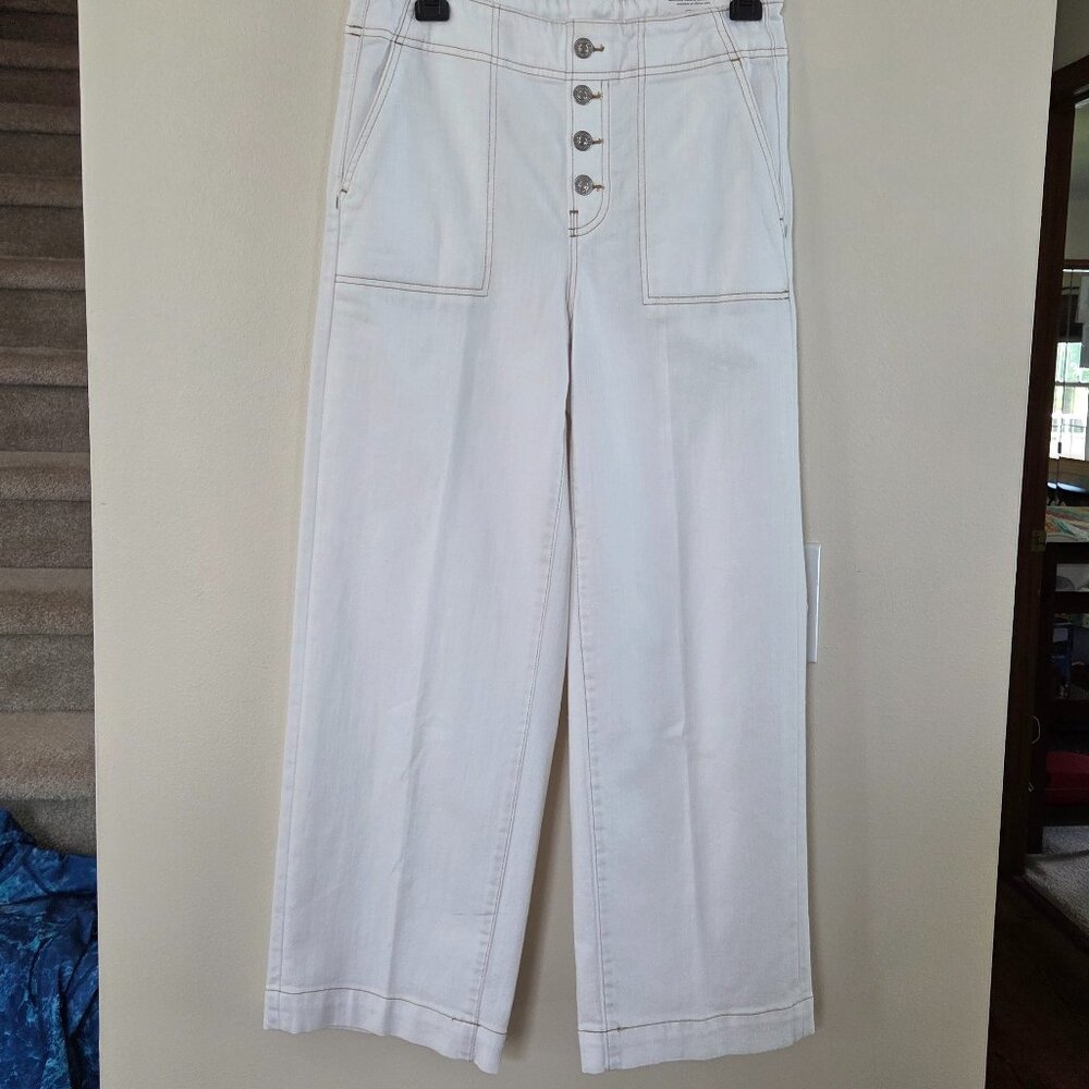 Chicos Pull On Wide Leg Crops